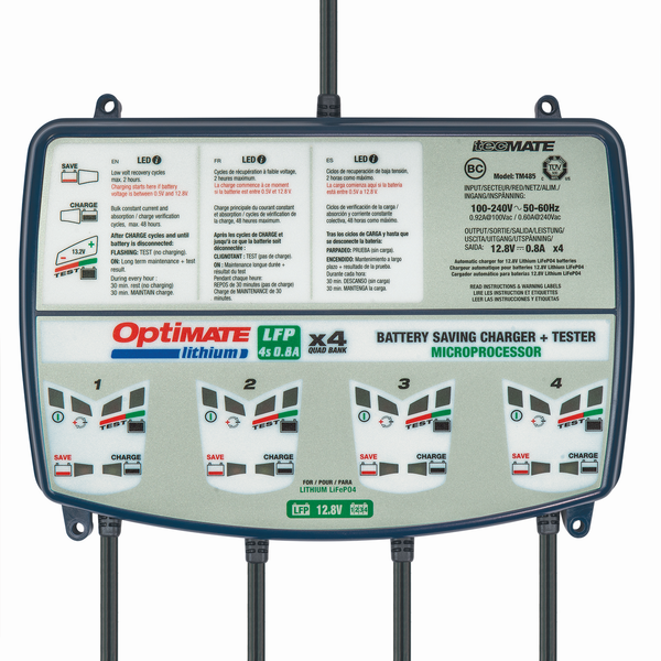 Optimate Lithium  Lfp 4s 0.8a Quad Bank, 2, nordicamoto.ro