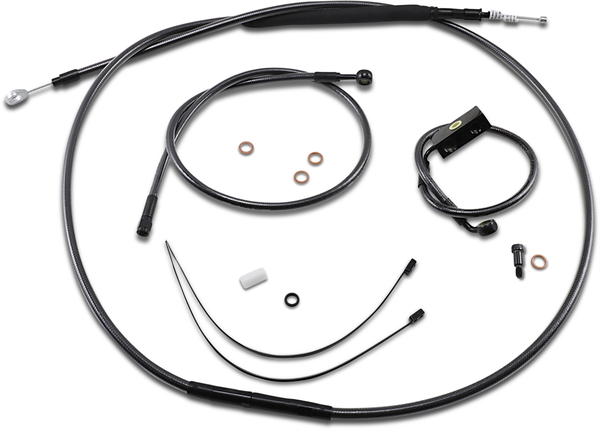 Black Pearl Designer Handlebar Installation Kit Black, 3, nordicamoto.ro
