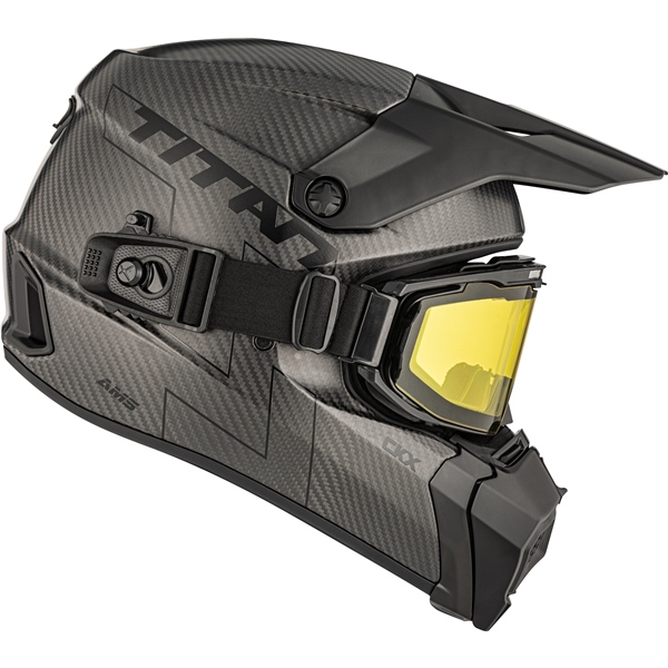 CKX Helmet Titan AMS Matt Carbon + Heated Goggles S-6
