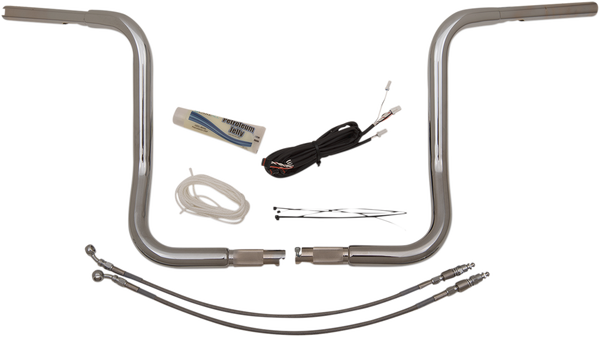 1-1/4(r) Ez Install Round Top Handlebar Kit Silver, 1, nordicamoto.ro
