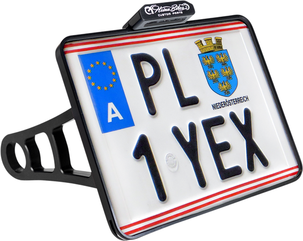 Side Mount License Plate Holder Black, 3, nordicamoto.ro