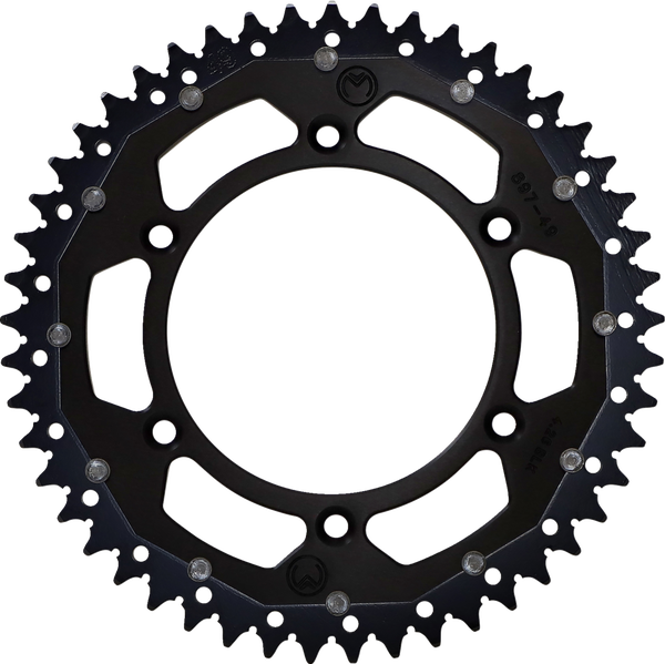 MOOSE RACING Pinion dublu negru, 2, nordicamoto.ro