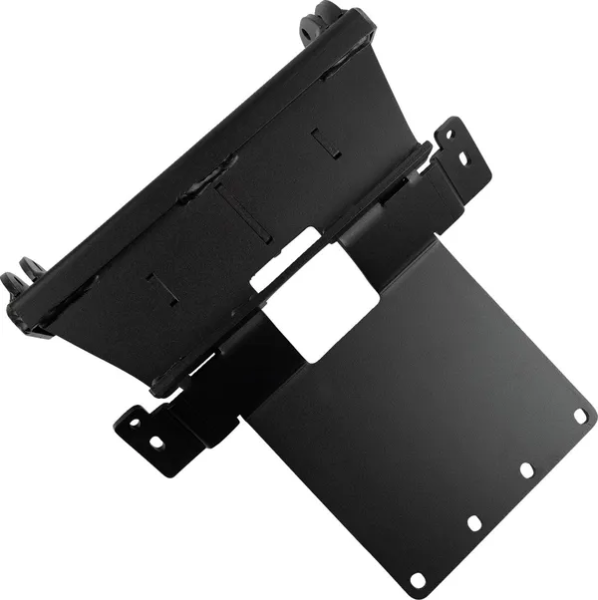Placă de fixare pentru plug pentru sistemul de montare rapidă a plugului Rm5, negru mat, vopsită prin pulverizare, 1, nordicamoto.ro