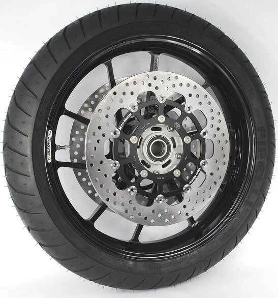 Seria Halo cu rotor flotant, negru, oțel inoxidabil, 2, nordicamoto.ro