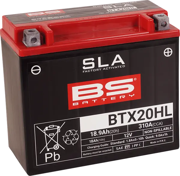 Sla Factory- Activated Agm Maintenance-free Battery Black-3