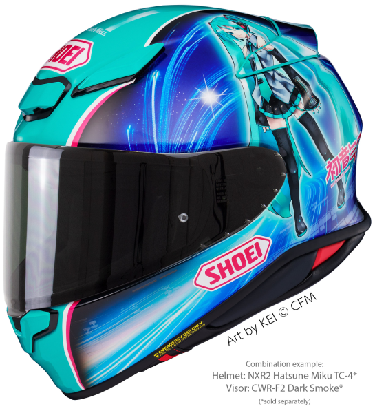 Casca integrala SHOEI NXR2 HATSUNE MIKU TC-4 Albastru/Verde XL-7