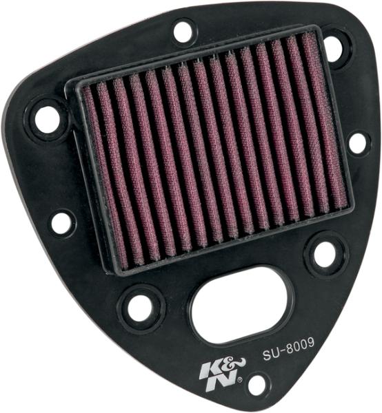 High-flow Air Filter Black, Red, 1, nordicamoto.ro