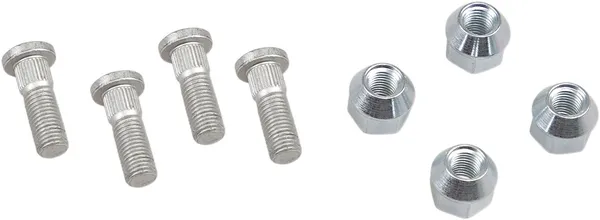 MOOSE RACING Wheel Stud-nut Kit Silver -0