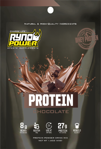 Pudră proteică din zer Ryno Power PROTEIN Premium Whey cu ciocolată, 1 lb, 6, nordicamoto.ro