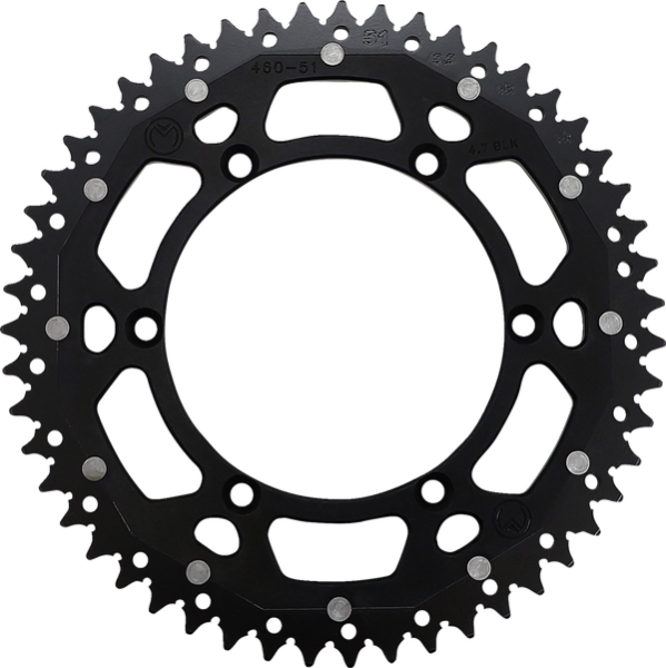 MOOSE RACING Pinion dublu negru, 2, nordicamoto.ro