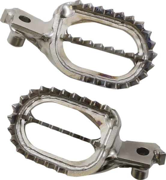 MOOSE RACING Suporturi pentru picioare din titan, argintii, 2, nordicamoto.ro