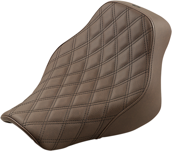 Renegade Lattice Stitch Solo Seat Brown, 2, nordicamoto.ro