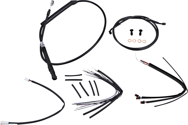Handlebar Cable And Brake Line Kit For Burly Ape Handlebars Black, 1, nordicamoto.ro