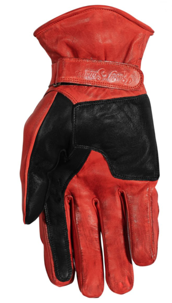 Manusi Piele Rusty Stitches Johnny Red/Black-0