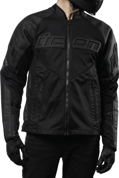 Mesh Af Leather Jacket Black -12