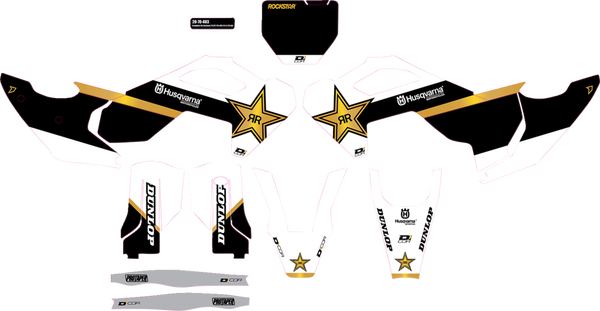 Complete Graphics Kit White, 1, nordicamoto.ro
