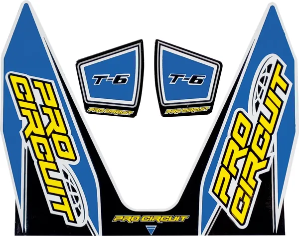 T-6 Exhaust Decals Blue-0