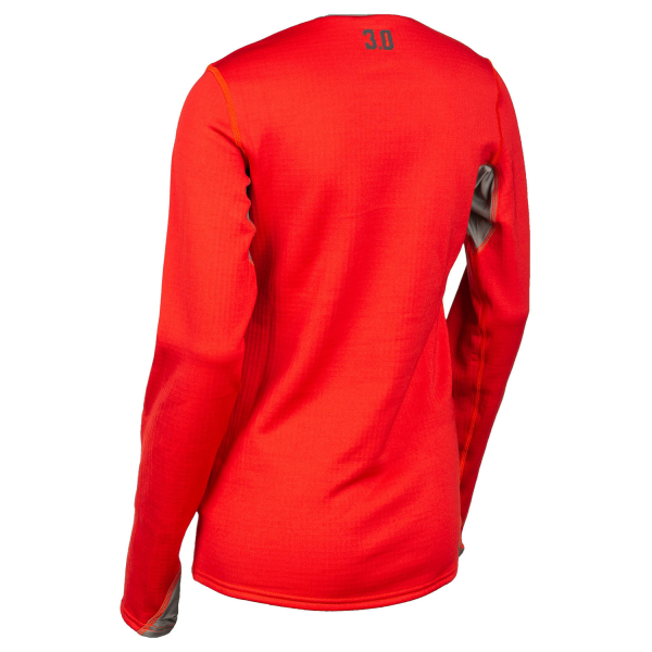 Bluza Dama Klim Base Layer Solstice Shirt 3.0 Chili Pepper - Castlerock Gray-0