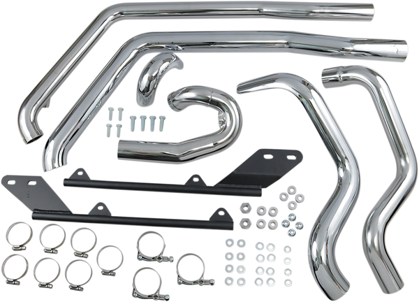 Power Curve True-dual Crossover Header Pipes Chrome, 2, nordicamoto.ro