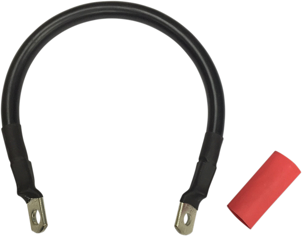 Battery Cable With Optional Shrink Tube Black, 1, nordicamoto.ro