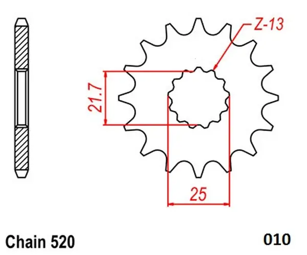 Steel Ultralight Front Sprocket Natural-1