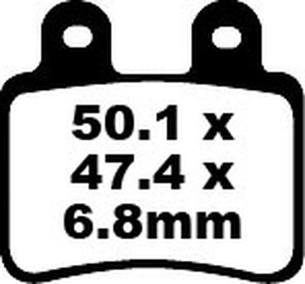 Sfa Series Organic Scooter Brake Pads, 1, nordicamoto.ro