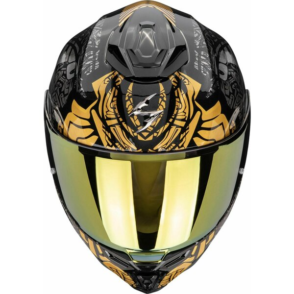 Casca integrala SCORPION EXO-1500 AIR APUS M Alb perlat/Gri/Auriu, 3, nordicamoto.ro