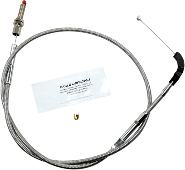 Stainless Steel Throttle/idle Cable For Street Silver Standard, 1, nordicamoto.ro