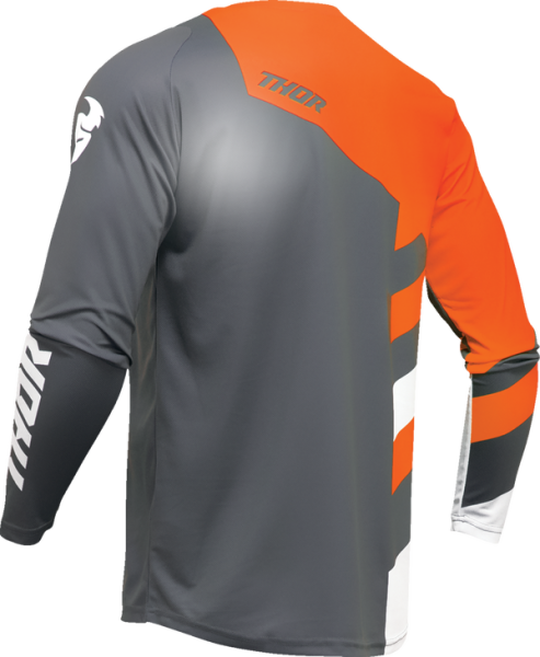 Youth Sector Checker Jersey Gray, Orange -1