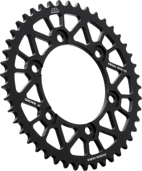 Pinion spate din aluminiu Racelite, negru , 1, nordicamoto.ro
