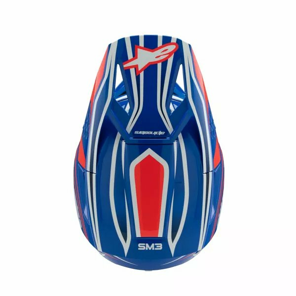 Casca Copii Alpinestars Youth S-m3 Wurx Black/Blue/Red/White-3