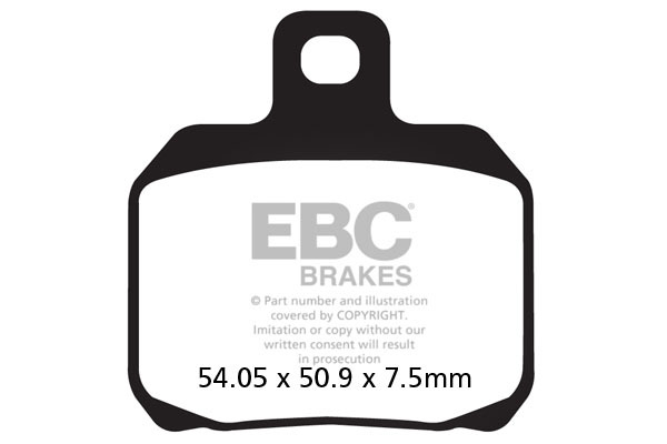 Vee Semi-sintered Brake Pads, 2, nordicamoto.ro