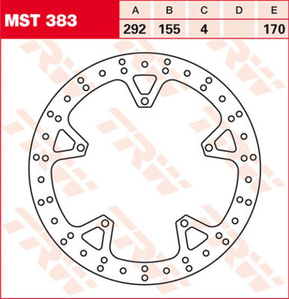 Disc de frână fix, rotund, 250–299 mm, 1, nordicamoto.ro