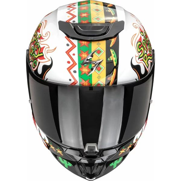 Casca integrala de copii SCORPION EXO-JNR AIR YUCATAN S Negru/Galben/Rosu, 4, nordicamoto.ro