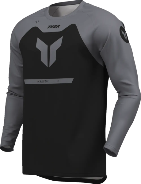 Youth Ridemode Menace Jersey Gray, Black, 6, nordicamoto.ro