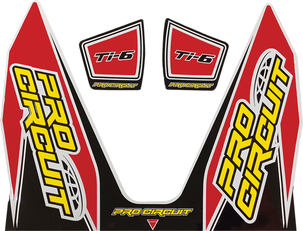 Ti-6 Exhaust Decals Red -0