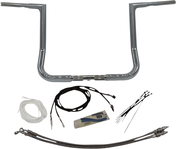 1-1/4(r) Ez Install Flat Top Handlebar Kit Silver, 1, nordicamoto.ro