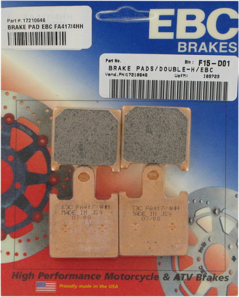 Sintered (r)hh(r) Brake Pads