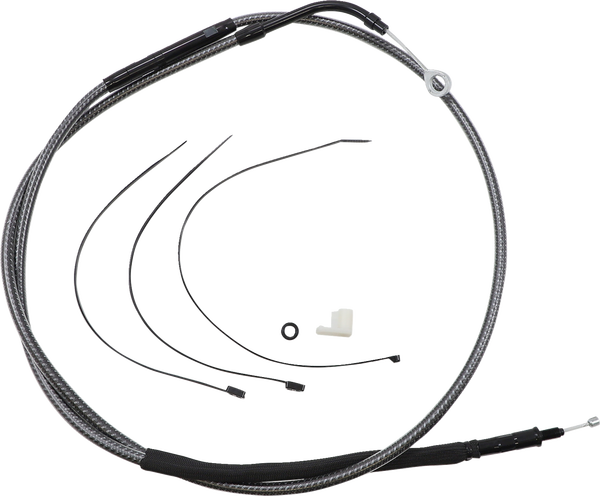 High-efficiency Polished Karbonfibr Clutch Cable Silver, 2, nordicamoto.ro
