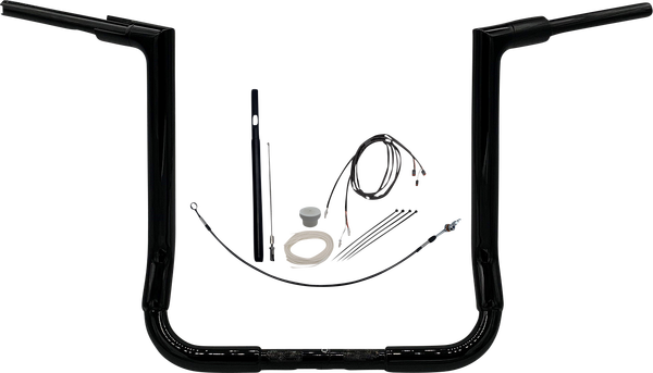 1-1/2(r) Ez Install Flat Top Handlebar Kit Black, 2, nordicamoto.ro