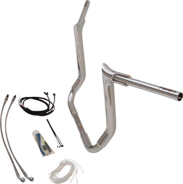 1-1/2(r) Ez Install Pointed Top Handlebar Kit Silver, 3, nordicamoto.ro