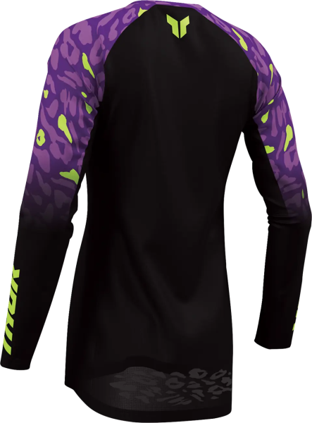 Tricou pentru femei Launchmode, model Spotted, violet-negru, 3, nordicamoto.ro