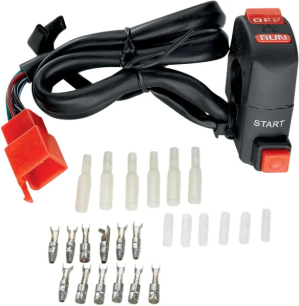 MOOSE RACING Start-stop Switch Black, Red 