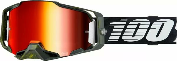 Ochelari 100% Armega Green - Red Mirror