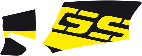 Swing Arm Decals Black, Yellow, 1, nordicamoto.ro