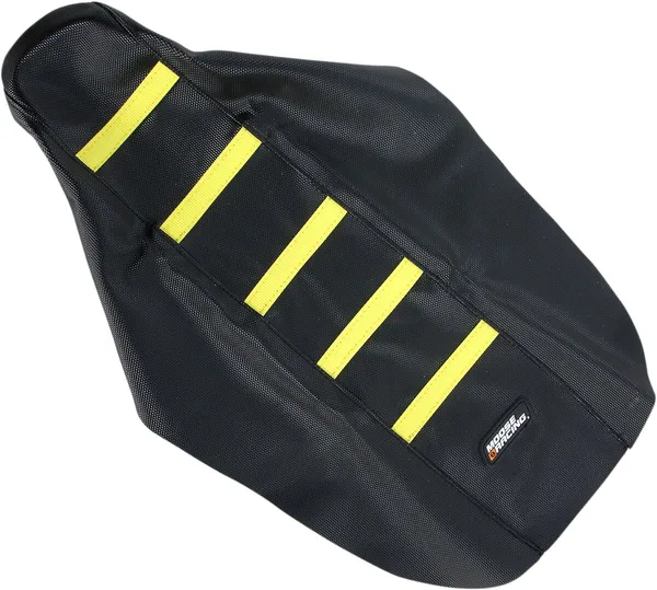 MOOSE RACING Seat Cover Ribbed Suz Yel Black -0