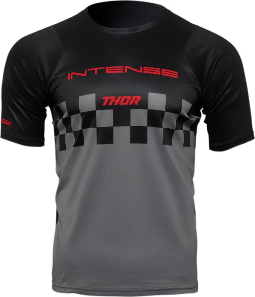Tricou MTB Thor Intense Assist Chex Black/Gray-4