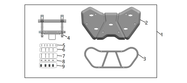 KIT EXTENSIE PORTBAGAJ SPATE ATV CFMOTO 600 / 625 / 850 / 850XC / 1000 – NEGRU, 5, nordicamoto.ro