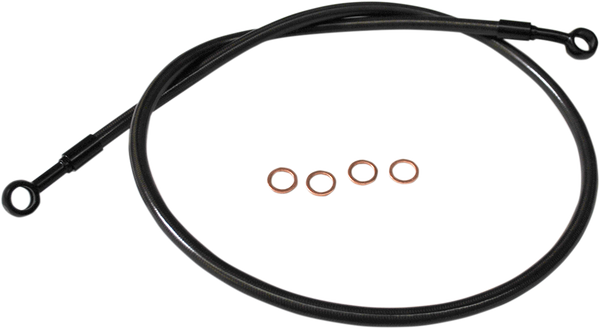Ebony 2 Brake Line Kit Black, Stainless Steel, 1, nordicamoto.ro