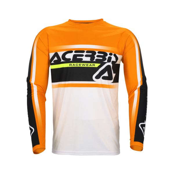 Tricou Acerbis Linear Lugo Portocaliu/Alb XXXL-3